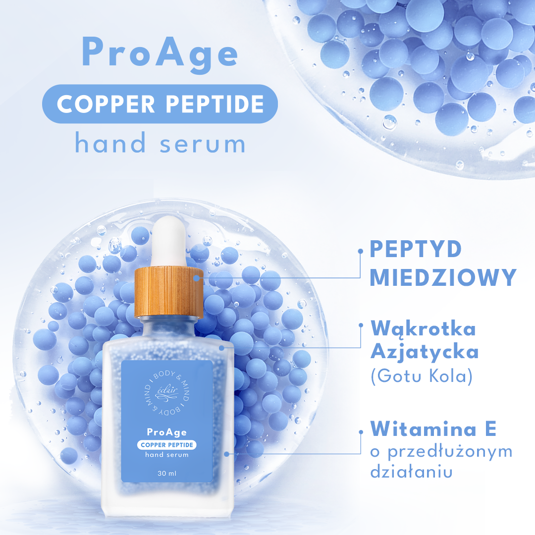 aktywne składniki serum do dłoni ProAge Serum Copper Peptide 27ml